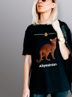 Футболка абиссинская кошка