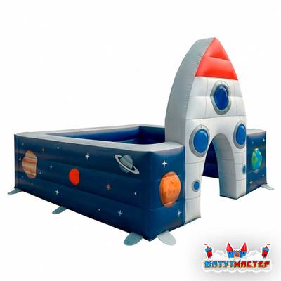 Надувная игровая комната «Звёздная ракета», 3,5×3,5×2 м