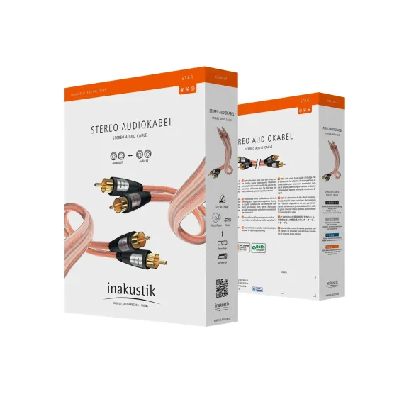 Inakustik Star Audio Cable 2RCA - 2RCA Transparent 3m