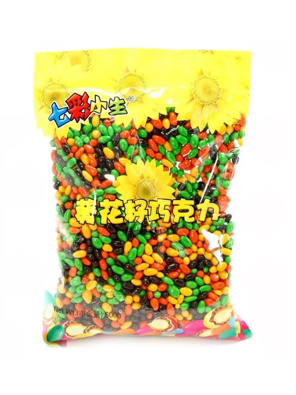 Семечки в разноцветной шоколадной глазури 500 г