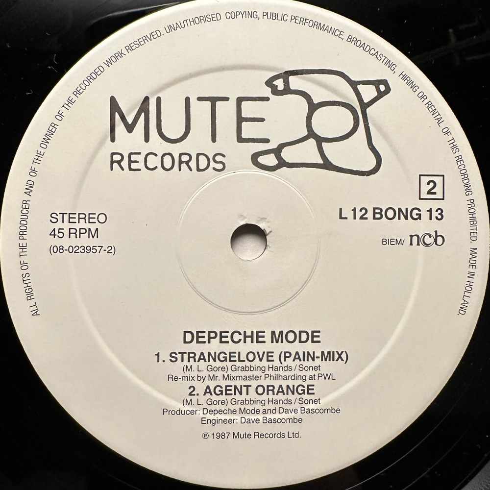Depeche Mode - Strangelove (Голландия 1987г.) 12", 45 RPM
