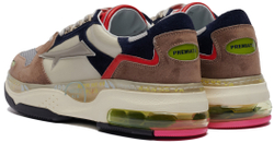 Premiata Drake 034 Коричневые с красным