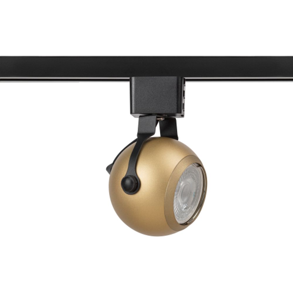 Трековый светильник однофазный ЭРА TR35-GU10 MG под лампу GU10 матовое золото | Однофазные светильники под лампу