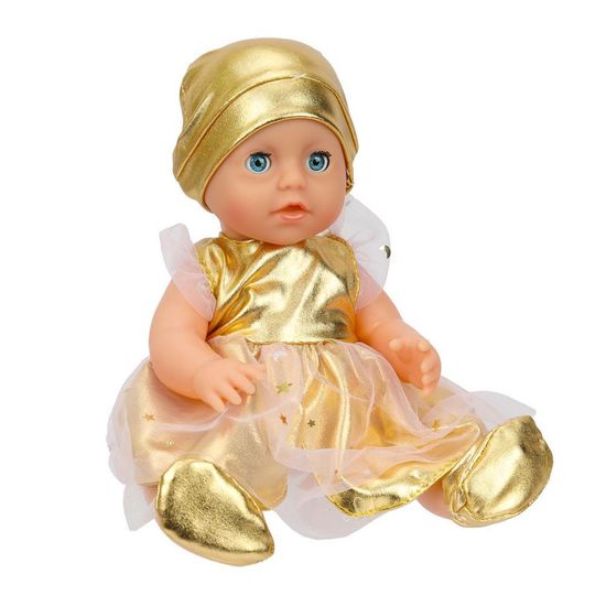 Пупс озвуч 25см, пьет, писает, закр. глазки, 4акс, 50 звуков КАРАПУЗ