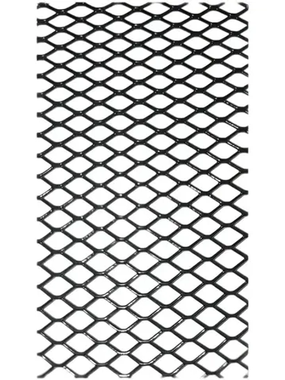 Решетка радиатора (сетка) 120х20см ячейки 7х4мм черная