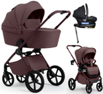 Коляска 4 в 1 Sweet Baby SBL Elegante Pro + автокресло Elegante Plus с базой i-Size ISOFIX DK780 Mokka