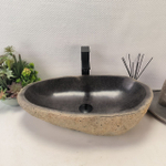 Раковина из речного камня RS-63633 (60*36*15) 0124