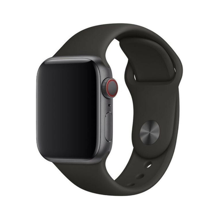 Силиконовый ремешок Apple Watch, 42/44/45, S/M, темно-серый