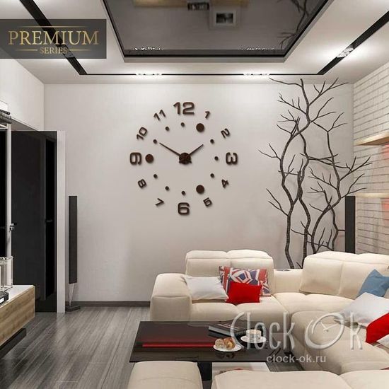 Настенные 3D часы Radius