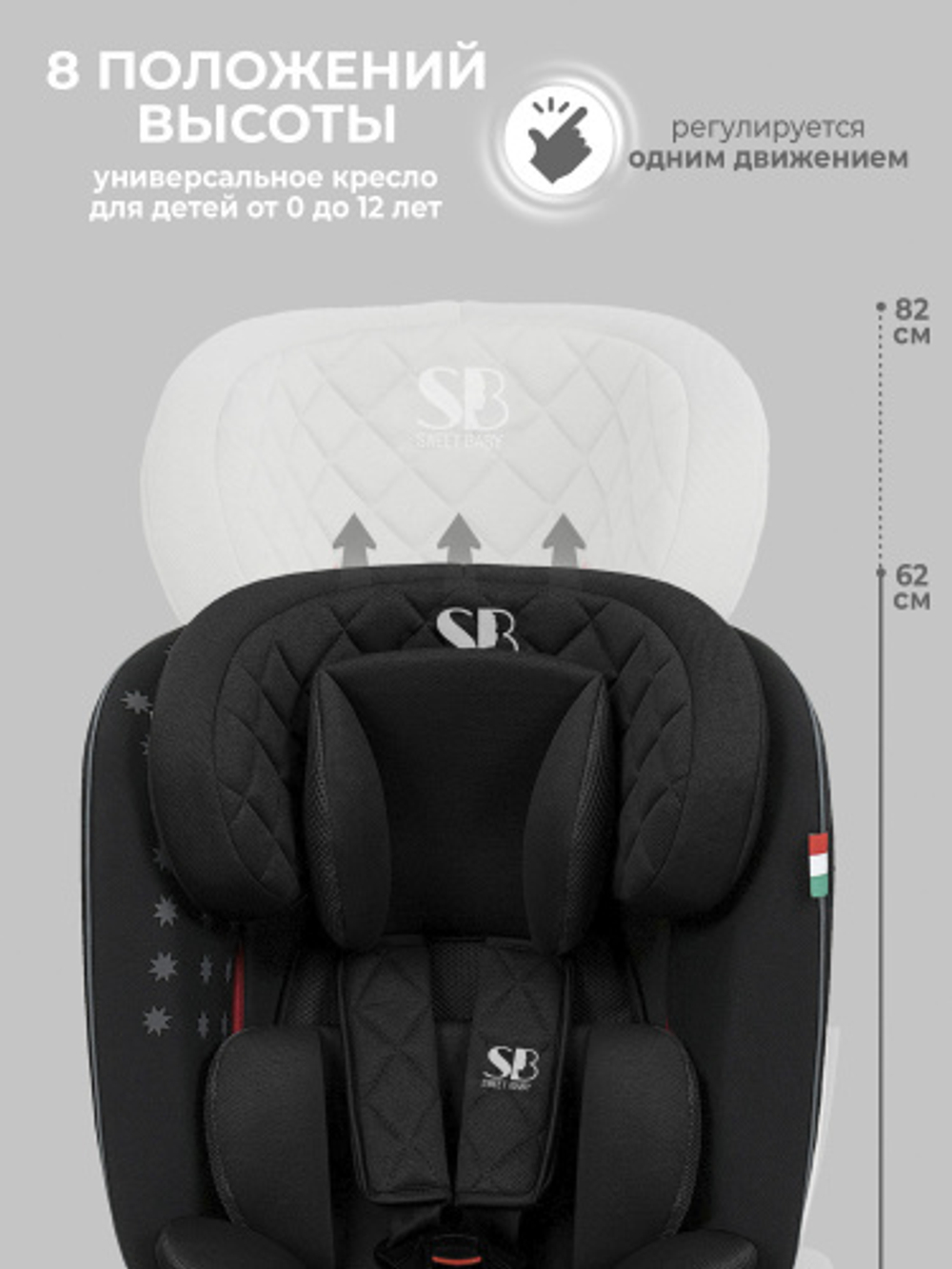 Автокресло  Sweet Baby Crosstour 360 SPS Isofix группа 0123 (0-36)