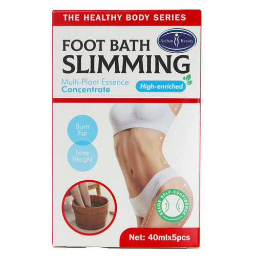(Набор) Ванночка-концентрат для ног против отеков Aichun Beauty Slimming Foot Bath, 40 мл *5 шт
