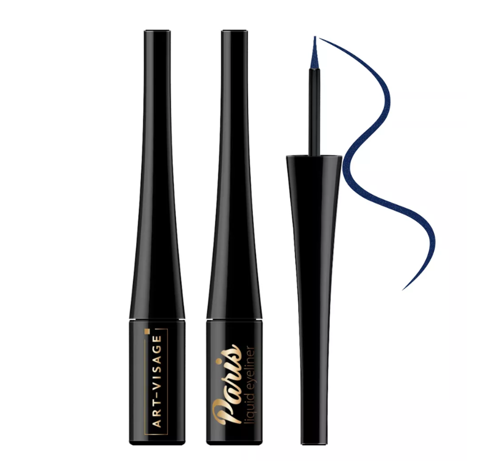 Жидкая подводка для глаз ART-VISAGE "PARIS" Liquid Eyeliner - Синяя