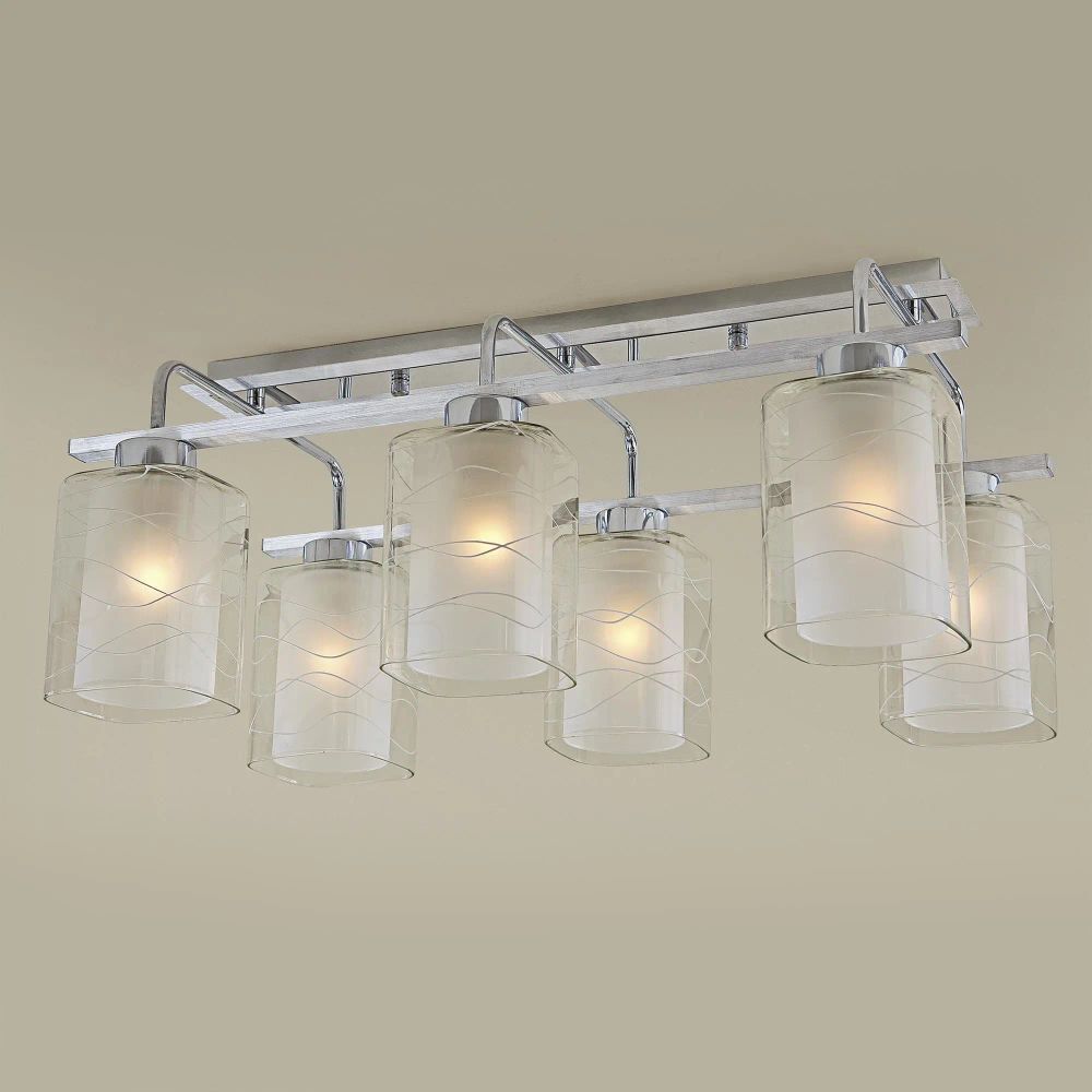 Citilux Румба CL159160 Люстра потолочная Белая Хром