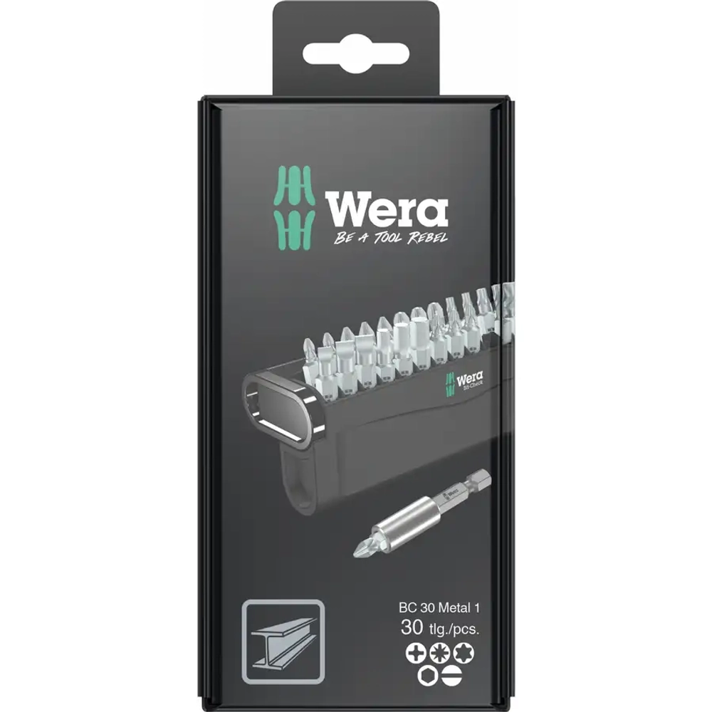 Набор бит Bit-Check 30 Metal 1 SB WERA 05057440001