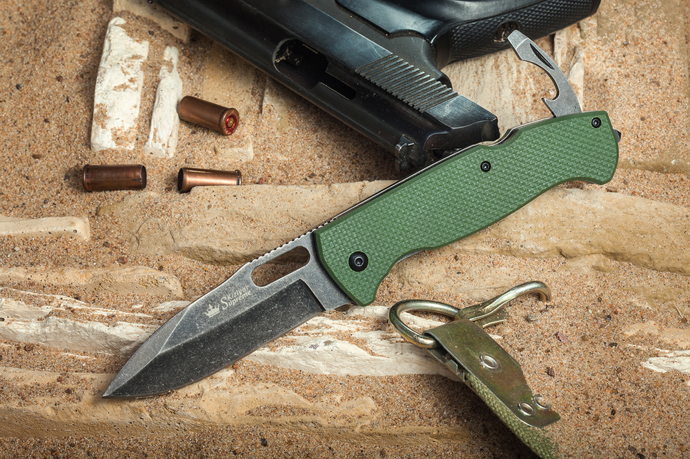 Складной нож Ute 440C BlackWash Green