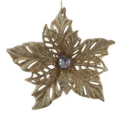 GAEM Украшение новогоднее "Пуансеттия", L14 W4 H14 см, 4в.