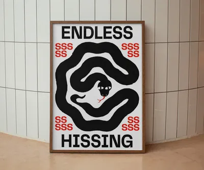 Постер на холсте Hissing