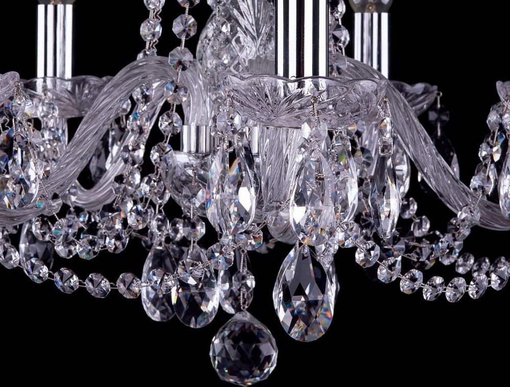 Подвесная люстра Bohemia Ivele Crystal 1402 1402/5/160/Ni