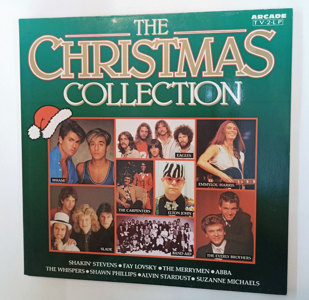 Винтажная виниловая пластинка LP Сборник The Christmas Collection 2LP (Wham, Abba, Elton John, Slade, Andy Williams) (Holland 1988)