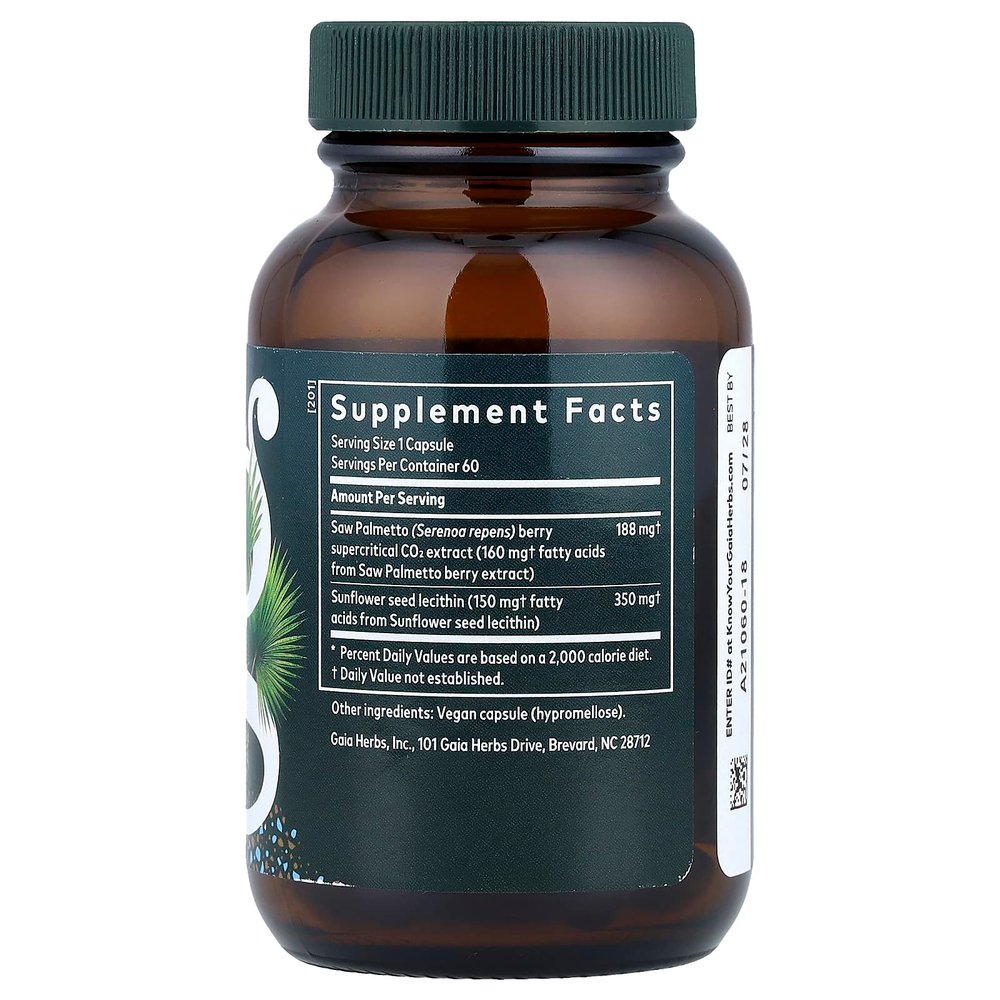 Gaia Herbs, сереноя для мужчин, 60 жидк. капсул Phyto-Caps®