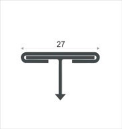 Профиль из нержавеющей стали ST210-27W глянец 2700 мм