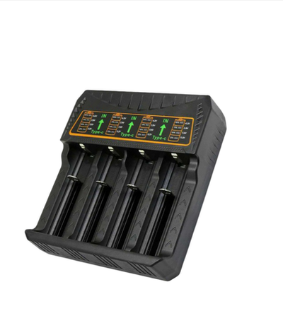 Зарядное уст-во для аккумуляторов 18650+ USB питание RoHS