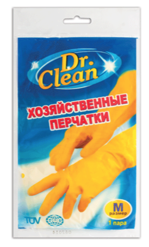 Перчатки хозяйственные Dr.Clean размер M