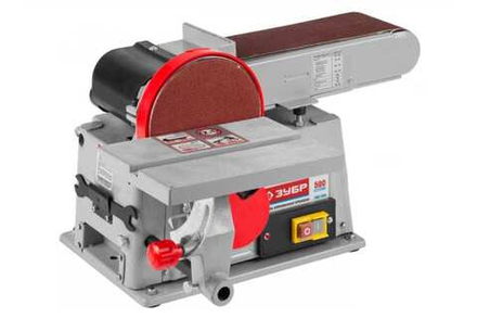 Станок ЗУБР шлифовальный, лента 100x914мм, диск 150мм, 2950об/мин, 500Вт