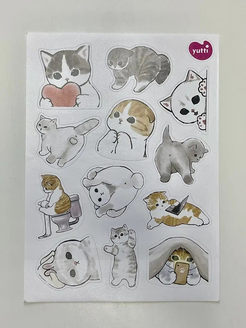 Наклейки детские на телефон стикеры на карту Котики