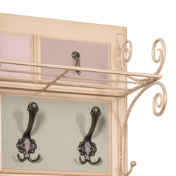 Вешалка настенная Пандора 2 Айвори Акварель