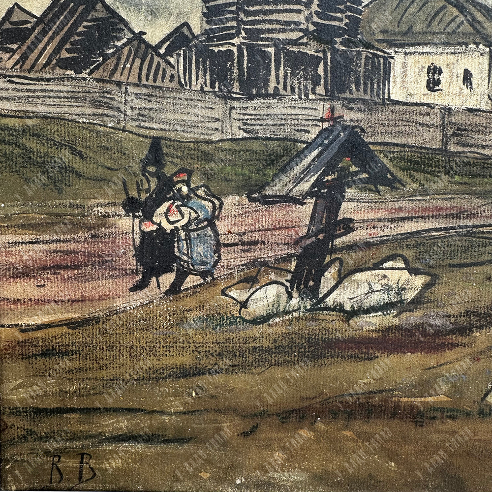 Васнецов В. М.? Старая крепость. 1870-е гг.(?) Бумага, смешанная техника.