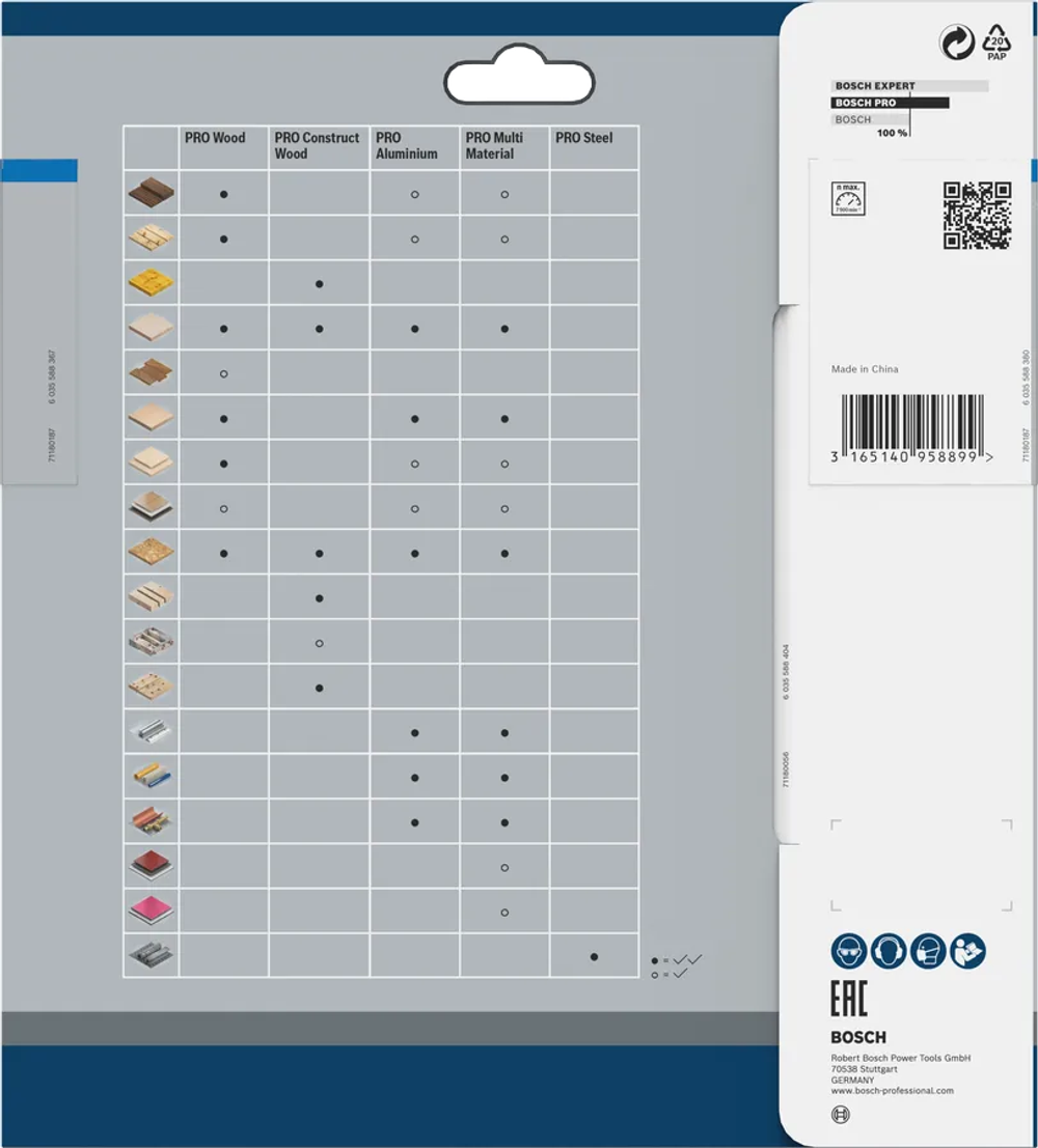 Циркулярный диск по алюминию ALuminium Cordless PRO, 165x1,8x20 мм T54 BOSCH 2608837763