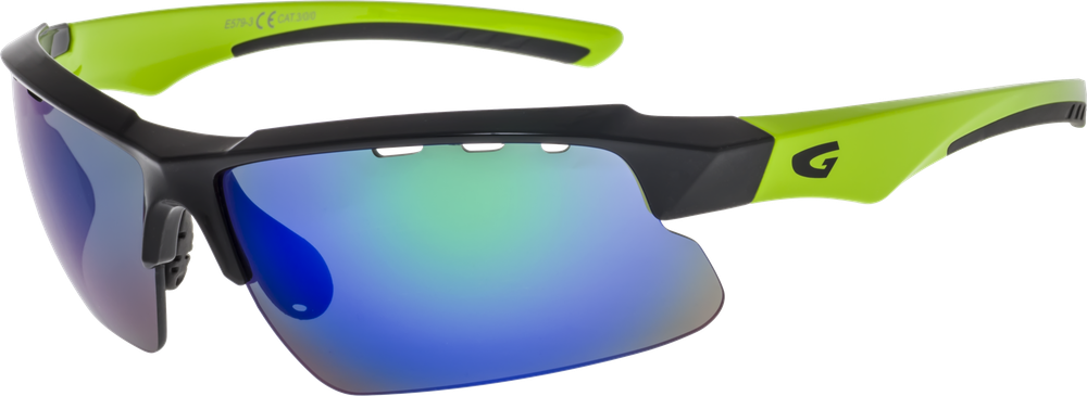 Спортивные очки GOG Faun / Black-Green / Green Lens