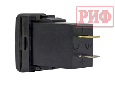 Розетка USB 2 QC 3.0 с вольтметром для Toyota 32x20