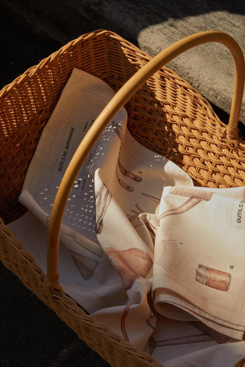 ZARA HOME НАБОР КУХОННЫХ ПОЛОТЕНЕЦ В САДОВОЙ ТЕМАТИКЕ (НАБОР ИЗ 2 ПРЕДМЕТОВ),  ЭКРЮ