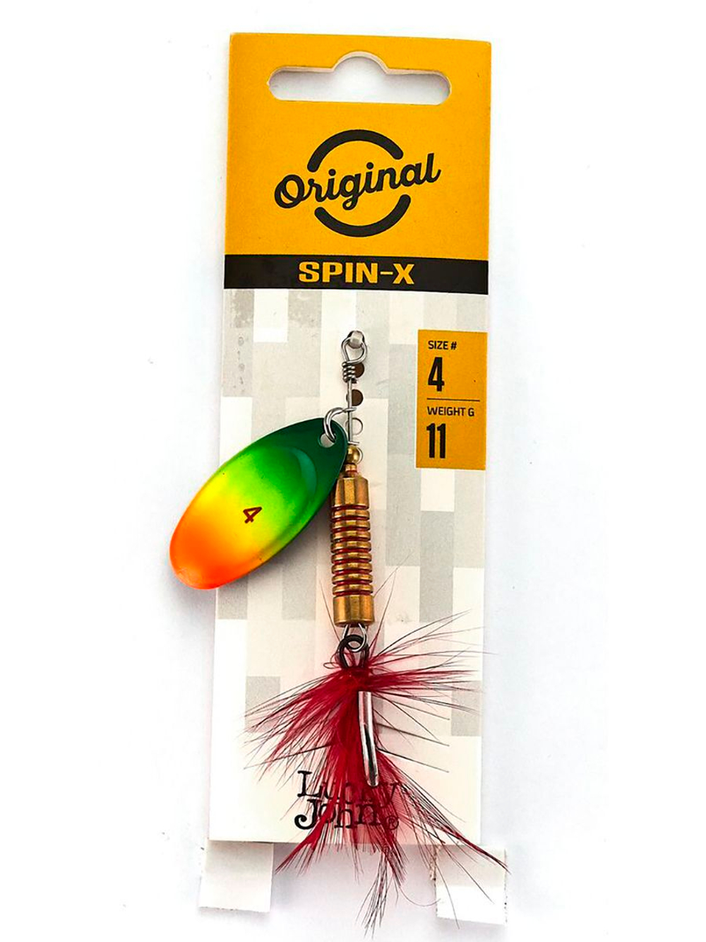 Блесна вращающаяся Lucky John SPIN X ROUND 01 3,5г FT (5шт. в упк.)