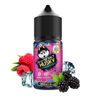 Жидкость HUSKY IMPORT DOUBLE ICE Salt (20MG STRONG) 30 ml - Siberian Black (Малина и ежевика)