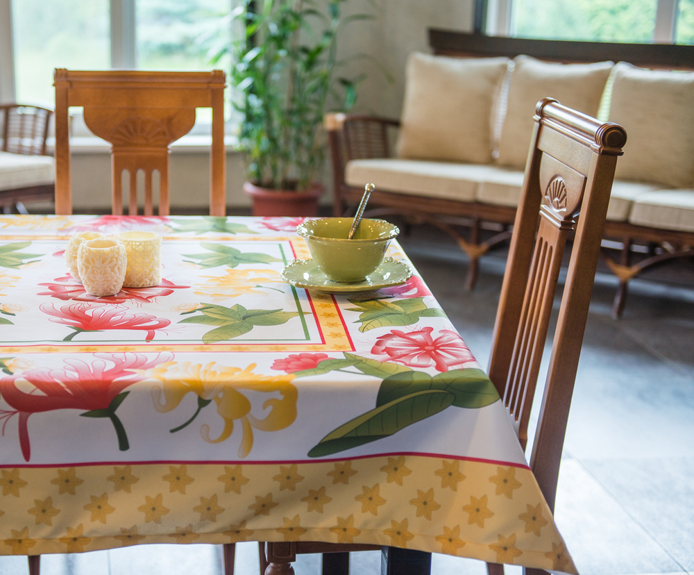 Скатерть 140x180 Blonder Home Spring желтая фото