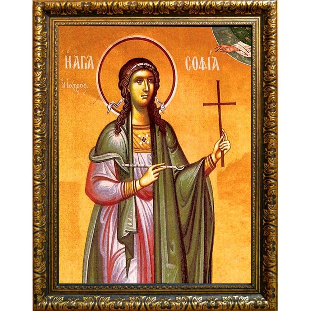София врачебница, мученица. Икона на холсте.