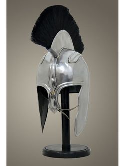 Nautical Шлем троянский "Ахиллес" с черным плюмажем