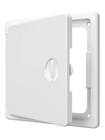 Люк ревизионный ЛТП накладной ручка-задвижка 150х150 пластик EVECS