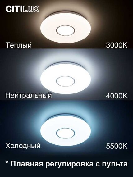 Потолочный светодиодный светильник Citilux Санта CL723330G