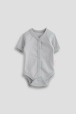 Боди с коротким рукавом на кнопках, Серый