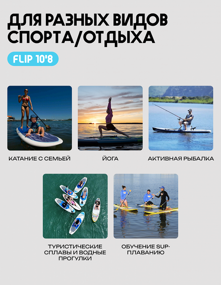 25 SUP PRIME 10&#39;8*33&quot;*6&quot; FLIP light blue