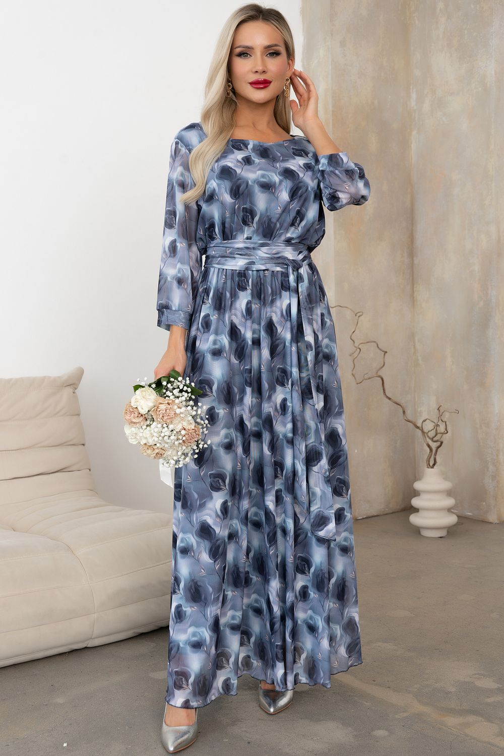 Платье Рафаэлла (серый) Р11-1233/6 Nikol