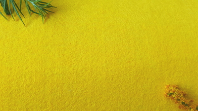 Фетр средней жесткости 3 мм, ш. 1 м, 450 гр/м2, жёлтый