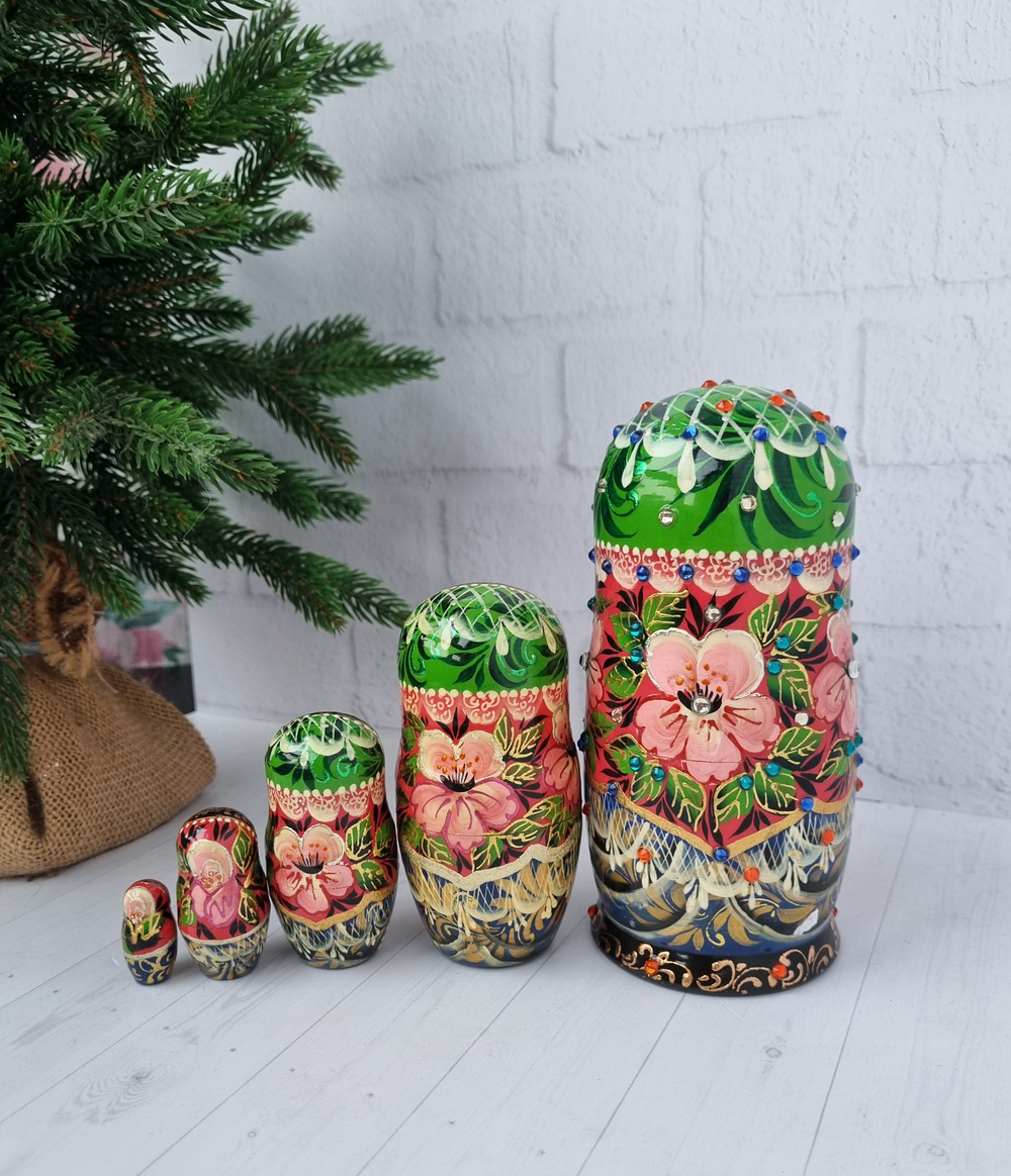 Матрешка Сказка 15см 5мест