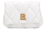 Balenciaga Leather Clutch Medium Women"s White