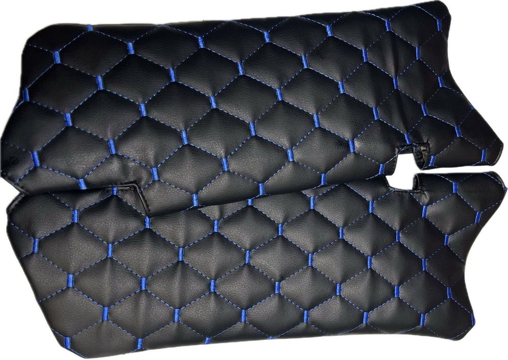 Чехлы на козырьки ВАЗ 2110, 2111, 2112 (синяя нить Рубин)