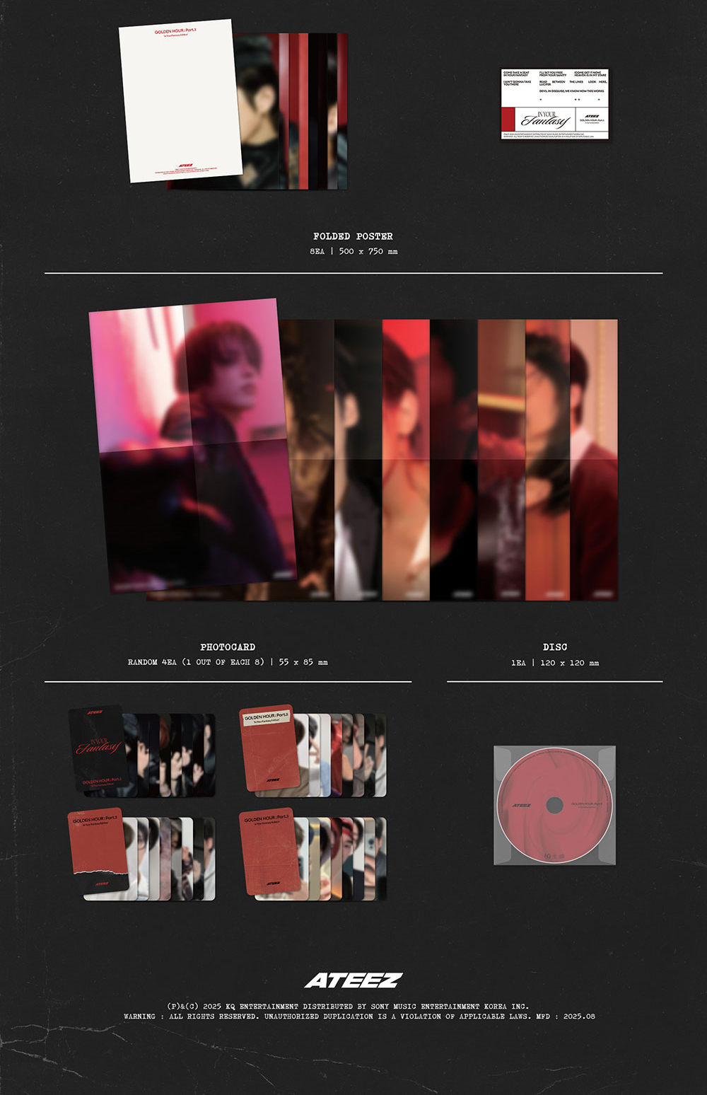 Альбом ATEEZ - GOLDEN HOUR : Part.3 In Your Fantasy Edition (Limited) (Soundwave)